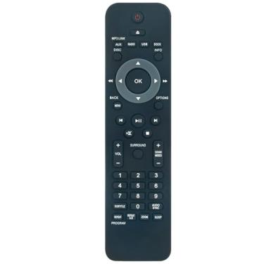 Imagem de Controle remoto de substituição para Philips HTS8140/37 HTS6515D/37 HTS8100/37 HTS6515D HTS8140 HTS6515 HTS8100 HTS8140/12 HTS6515/98 HTS6515D/37B HTS651 5/12 HTS8140/98 Soundbar DVD Home Theater