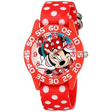 Imagem de Disney Relógio Infantil W001949 Minnie Mouse Mostrador Analógico Quartzo Vermelho