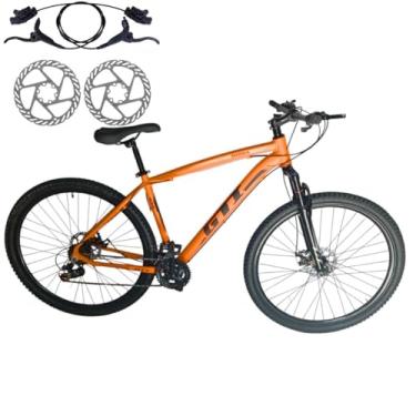 Imagem de Bicicleta Aro 29 GTI Roma 21V MTB Index Disco Hidráulico Suspensão 80mm Unissex (Laranja, 15)