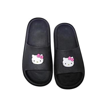 Imagem de Chinelo infantil feminino slide juvenil hello adulto kitty confortavel
