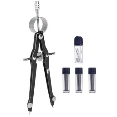 Imagem de Mr. Pen - Bússola profissional com trava, preta, bússola para geometria, bússola de desenho, bússola de precisão e matemática