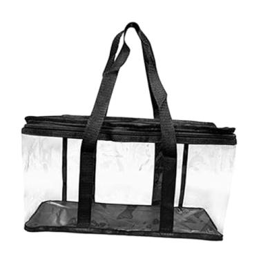 Imagem de IEUDNS Bolsa organizadora de mídia para DVD, resistente à água, com alças para discos de videogame, álbuns de filmes e brinquedos, 38 Cm X 15 Cm X 21