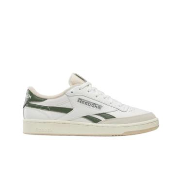 Imagem de Reebok Tênis unissex adulto Club C Revenge Vintage, Giz/Breakaway Verde/Bronzeado, 9.5 Women/8 Men