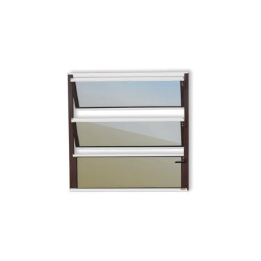 Imagem de Basculante Plus Vidro Reflex 60cm X 80cm Brimak Mix Corten