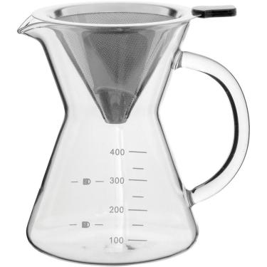 Imagem de Kanne Cafeteira Com Filtro 14X15X11Cm 400Ml Borosilicato Transp