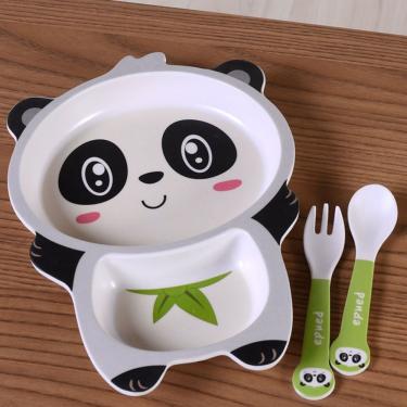 Imagem de Kit Alimentação Funny 3 Peças Bene Casa Panda
