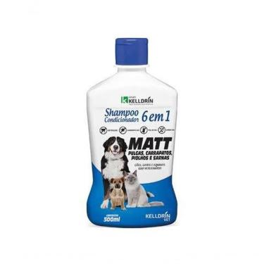 Imagem de Shampoo E Condicionador Cão-gato 6 Em 1 Matt 500ml Kelldrin