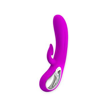 Imagem de Vibrador Rabbit Com Sugador De Clitóris Nicola - Pretty Love - Magenta