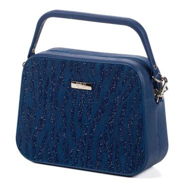 Imagem de Bolsa De Ombro Mão Feminina Shrug Bag Lina Malhado 100.02 Azure