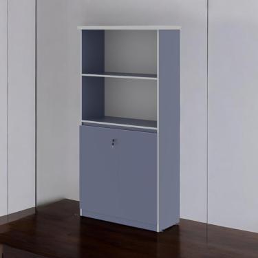 Imagem de Armário Estante Com Prateleiras Doubler Azul