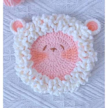 Imagem de Sousplat infantil ovelinha em crochê 100% artesanal
