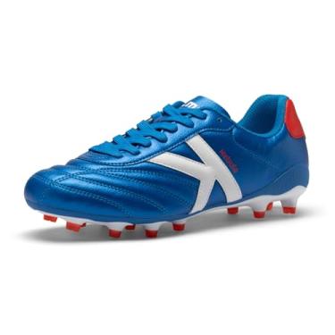 Imagem de KELME Nebula Chuteira de futebol masculina, tênis de futebol de solo firme/artificial, para treinamento de futebol ao ar livre, azul, tamanho 36