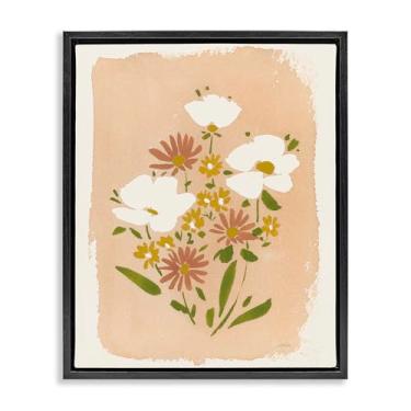 Imagem de Stupell Industries Wildflower Meadow Treasures Black Framed Floater Canvas Wall Art Design por Katrina Pete, 25 x 31
