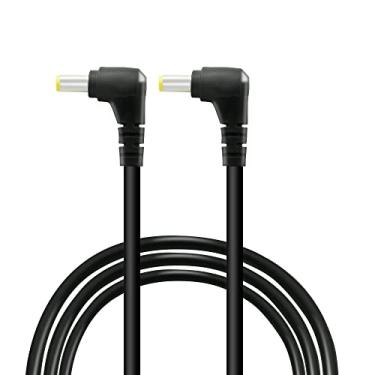 Imagem de GINTOOYUN 2 Peças Dc 5,5 Mm X 2,5 90 Graus Macho Para Cabo De Extensão Plugue, Ângulo Reto 18Awg Dc5525 Alimentação Fita Iluminação, Cftv, Monitores, Etc. (1 M)