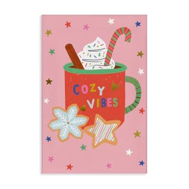 Imagem de Stupell Industries Cozy Vibes Winter Cocoa Canvas Wall Art Design por Lisa Barlow, 20 x 30