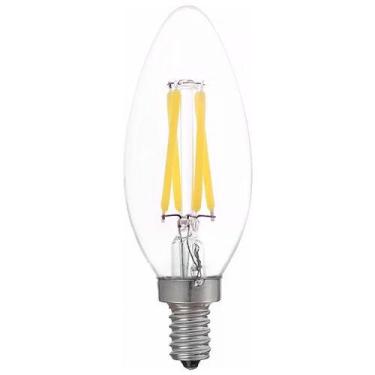 Imagem de Lâmpada Vela Filamento Led E14 Bivolt 4w P/ Lustre arandela - Nordecor