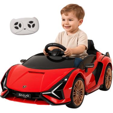 Imagem de Carro Eletrico Importway Lamborghini Sian Vermelha 6V Controle Remoto