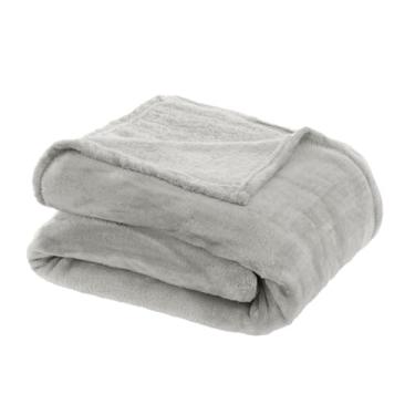 Imagem de Cobertor, Manta, Toque de seda, 180x220cm, 100% Poliester, Toque macio, 250g/m�, Altihaus, Alta durabilidade, Elegante, Conforto t�rmico (Marfim)