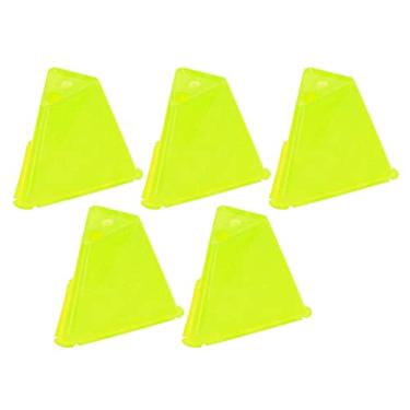 Imagem de Futebol Training Marker Skating Obstáculo Roller Futebol Barreira Training Cones Durable Plastic Bright Color Easy Stack Carry para Outdoor Indoor Sports 5pcs (Amarelo)