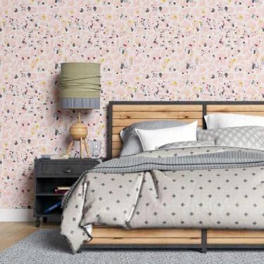 Imagem de Papel de Parede Adesivo Granilite Rosa N07121 Rolo 0,58x3M - Adesivo B