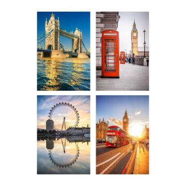 Imagem de Placas Decorativas Fotos Londres 20x30cm Kit4un - Quartinhos