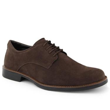 Imagem de Sapato Casual Social Oxford Camurça - BR2, 41, 1701, Masculino, Marrom