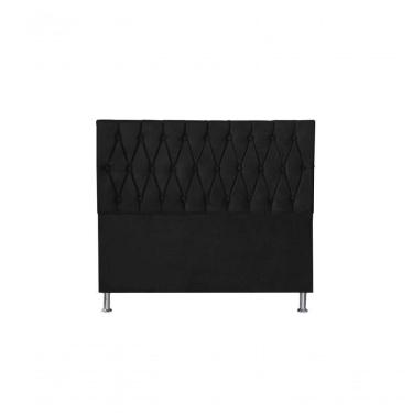 Imagem de Cabeceira Paris 1,60 Cm Para Cama Box Queen Suede Preto