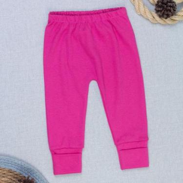 Imagem de Calça Bebê Algodão Suedine com Pé Reversível - Era Uma Vez, Pink, 0-3M