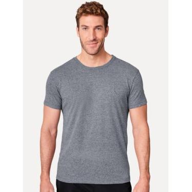 Imagem de Camiseta Reserva Masculina Slim Malha Pêssego Marinho Mescla, M/M