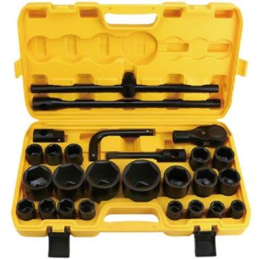 Imagem de Jogo Soquete Sextavado 21 A 55Mm Enc. 3/4Pol 26 Pçs Bomvink