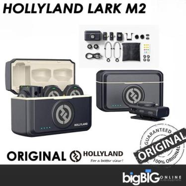 Imagem de Microfone Hollyland Lark M2 Duo Combo Duplo Para 2 Pessoas Cor Preto