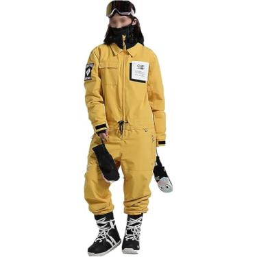 Imagem de Macacão De Esqui Masculino E Feminino Macacão De Neve De Uma Peça À Prova D'água E à Prova De Vento Macacão De Neve Masculino Macacão De Esqui Quente Esportes De Neve