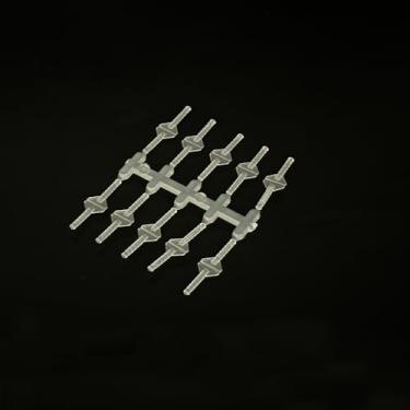 Imagem de 10 peças de dobradiça de agulha de plástico RC para avião, helicóptero, avião, faça você mesmo, modelo de avião, peças de asa fixa, espuma (2 x 28 mm)