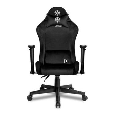 Imagem de Cadeira Gamer TGT Heron TX Tecido Reclinável Até 130kg Preto - TGT-HRT