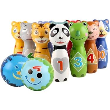 Imagem de CASTELA KIT DE BOLICHE BICHINHOS 10 PINOS E 2 BOLAS CBS0030