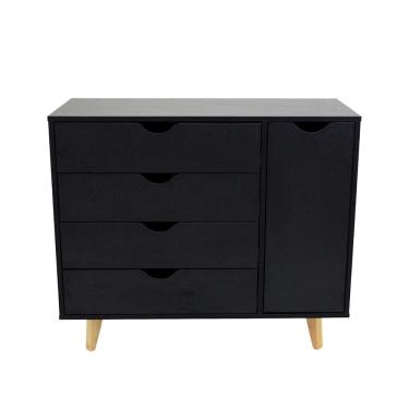 Imagem de Cômoda Ipanema Com 04 Gavetas Preto