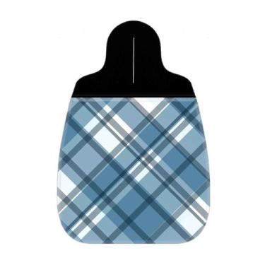 Imagem de Lixeira Lixinho Carro 1 Xadrez Azul - Polo Cat