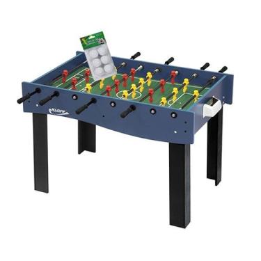 Imagem de MESA MULTI JOGOS 3 EM 1 KLOPF 1058 + Bolinhas Pebolim
