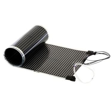 Imagem de QuietWarmth QWARM3X5F240 Sistema elétrico de 240 V para laminado e flutuante, silencioso e quente com aquecimento uniforme, ultrafino e sem manutenção, tapete no chão, 8' x 5', preto