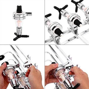 Imagem de YOUTHINK Acessório de Barra 4 Garrafas de Garrafa Rotury Mound Bottle Stand para Facilitar o Dispensador de Bebidas Alcoólicas, Dispensador de álcool para Entusiastas do Bar Em Casa
