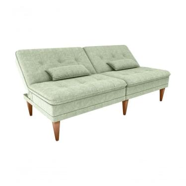 Imagem de Sofá Cama Na Caixa 3 Lugares 190cm E Almofadas Taylor Matrix Oliva Oliva