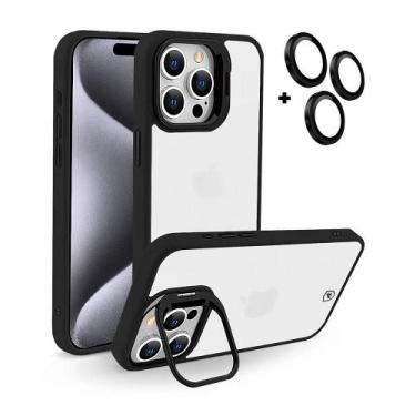 Imagem de Capa case capinha para iPhone 15 Pro - Gravity Preta-Gshield