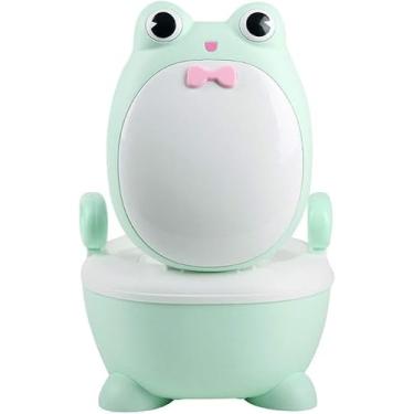 Imagem de Treinamento De Banheiro De Caixa Fofa Potty Shape Baby Mictório Potty Training Para Bebês De 0 A 2 Anos De Idade Fácil De Transportar, Green