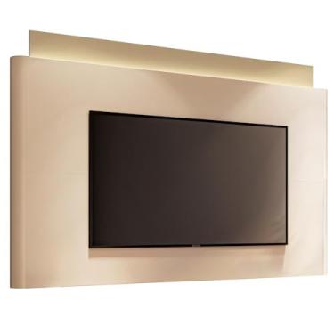 Imagem de Painel Nobre com Led para Tv até 85” Polegadas 208,5 cm Off White/champanhe