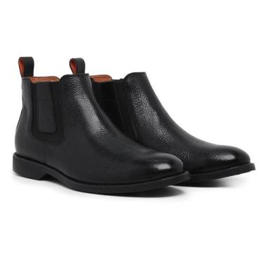 Imagem de Bota Masculina Chelsea Urban Couro Leather - LOJA RPERONI, Preto, 41