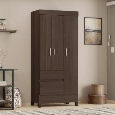 Imagem de Conjunto Guarda Roupa 3 Portas e Sapateira Malawi Cafe Touch