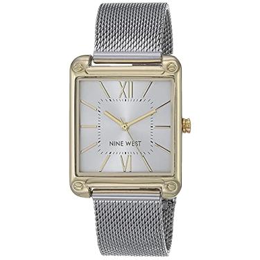 Imagem de Nine West Relógio feminino com pulseira de malha