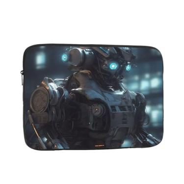 Imagem de Capa para laptop Futuro Robô Laptop Bolsa de transporte para computador 13 polegadas Capa protetora para notebook