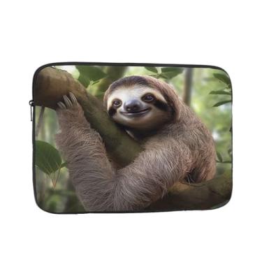 Imagem de Capa protetora para notebook bicho-preguiça de 15 polegadas à prova de choque, resistente à água, bolsa de transporte, bolsa de computador, pasta de negócios portátil para homens e mulheres