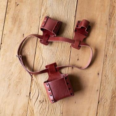 Imagem de Cinto para Carpinteiro Rebitado em Couro Natural - Real Acessórios, Cr